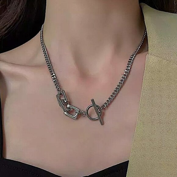 Stainless Steel Geometric Choker - Picture 1 of 5